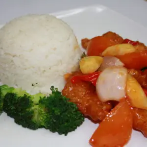 Sweet & Sour Fish with Rice