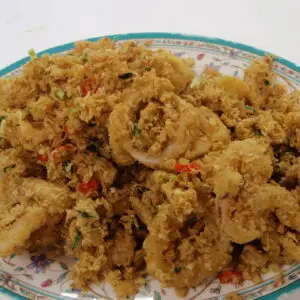 Fried Sotong in different style/sauce